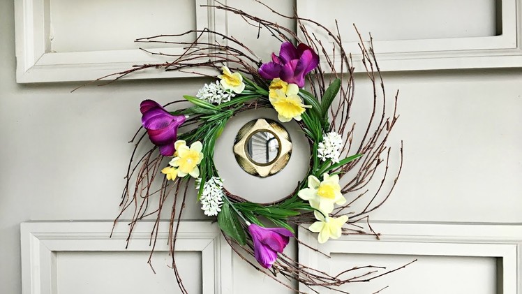 DIY Spring Wreath - Easter Decorating - Floral