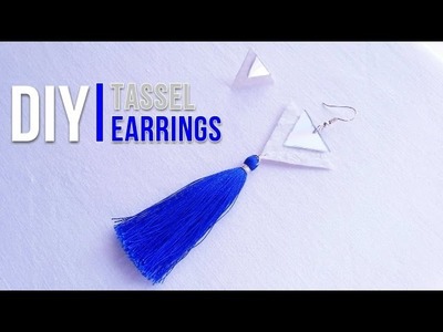 DIY Tassel Earrings | Φτιάξε σκουλαρίκια με φουντάκι