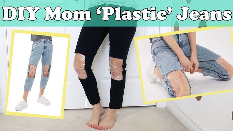 DIY Topshop Clear Knee Mom Jeans Nordstrom | No Sew