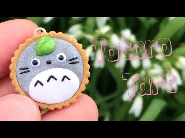 DIY Totoro Tart Charm Polymer Clay Tutorial-Inspired by KawaiiSweetWorld