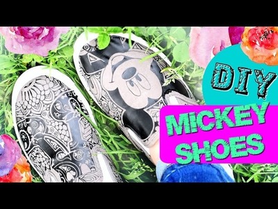 DIY Trendy Iron On Mickey Shoes