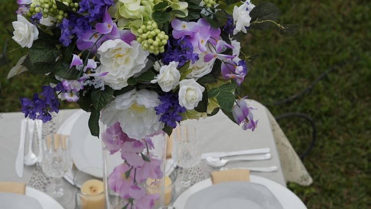 DIY: Tutorial Spring Bouquet 24 inch Tall Wedding Centerpiece!