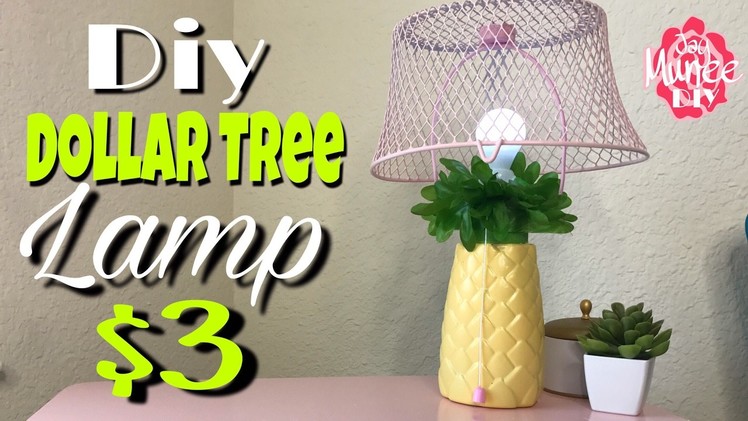 DOLLAR TREE DIY PINEAPPLE LAMP