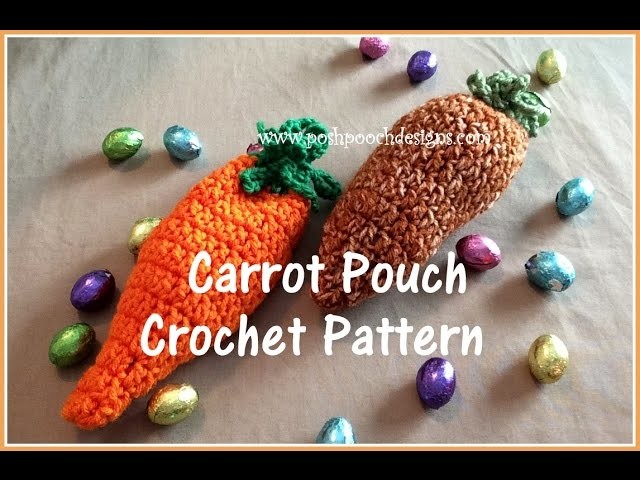 Easter Carrot Pouch Crochet Pattern