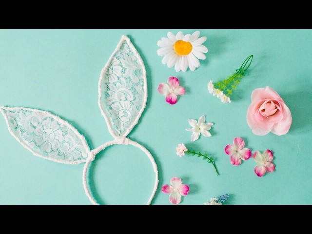 Easter Crafts for Kids : How to Make Bunny Ears Headband | DIY Vintage Bunny Ears | april 2017