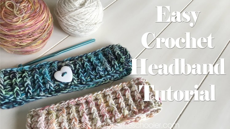 Easy Crochet Headband Tutorial - Beginner Friendly!