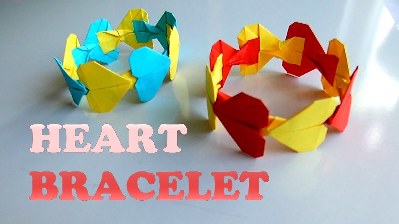 Easy Origami Heart Bracelet Tutorial Diy Henry Phạm 4870