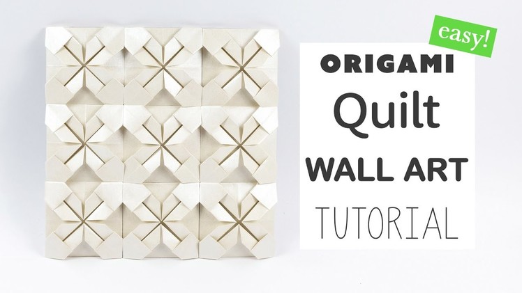 Easy Origami Quilt Wall Art Tutorial ★ DIY ★ Paper Kawaii