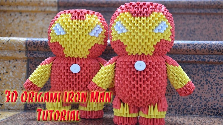 HOW TO MAKE 3D ORIGAMI IRON MAN | DIY PAPER IRON MAN TUTORIAL