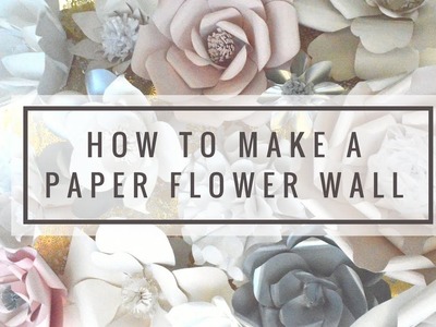 How to Make a Large Paper Flower DIY TUTORIAL