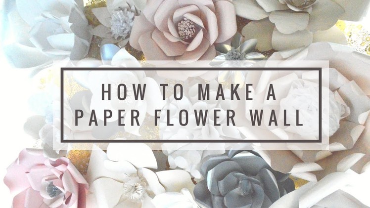 How to Make a Large Paper Flower DIY TUTORIAL