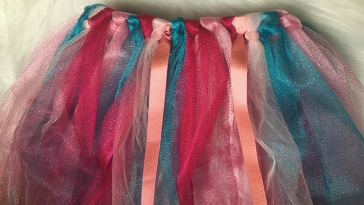 HOW TO MAKE A NO SEW TUTU | DIY Princess Dress Up Skirt | BALLERINA COSTUME