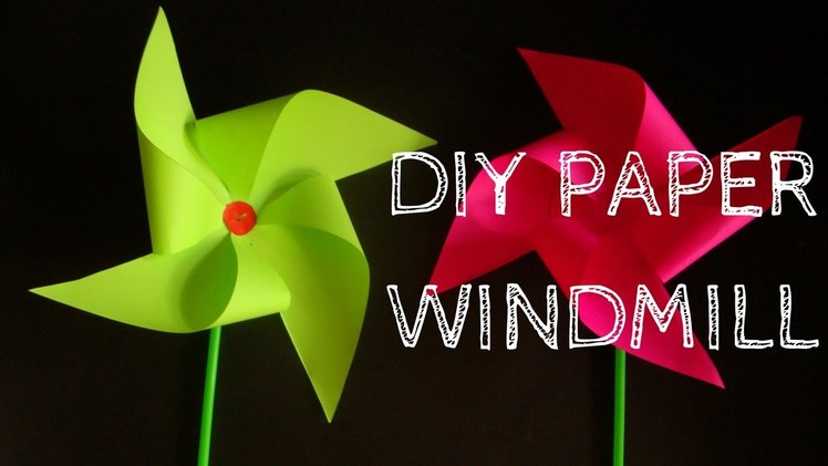 How To Make Easy Paper Windmill Complete Tutorial. Paper craft ideas.