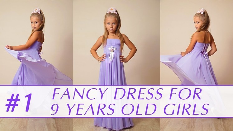 How to sew a dress for 9 years old girl? DIY tutorial 1