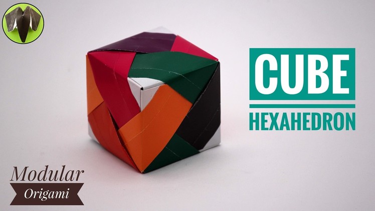 LINE CUBE - HEXAHEDRON Gift Box (Variation) - DIY Modular Origami Tutorial by Paper Folds
