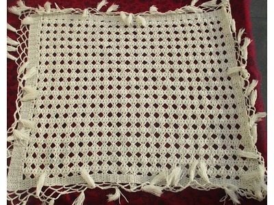 Making of rectangular  crochet pattern [Hindi]