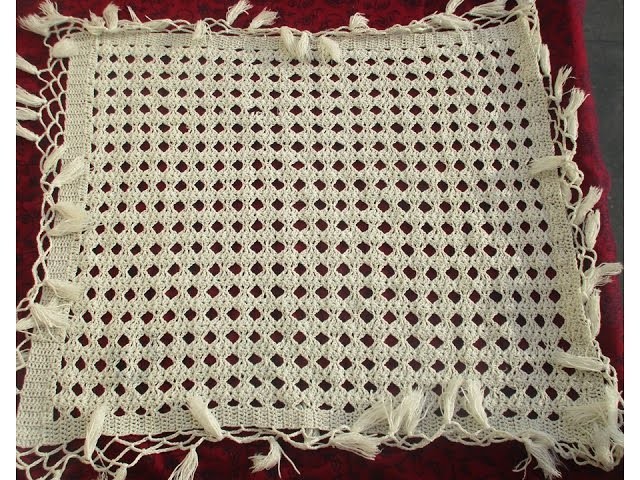 Making of rectangular  crochet pattern [Hindi]