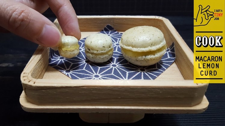 Miniature How to cook Macaron Lemon Curd DIY Miniature Food