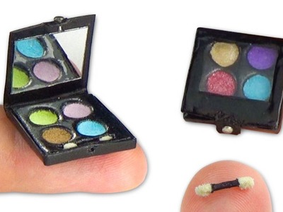 Miniature Makeup DIY (actually works!) - Eyeshadow Palette - YolandaMeow♡