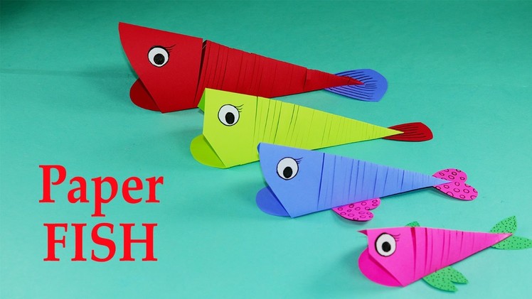 Paper Crafts for Kids - Easy Paper Fish Crafts DIY Tutorial