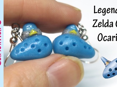 Tutorial: DIY Legend of Zelda Ocarina Earrings - FIMO, Polymer Clay