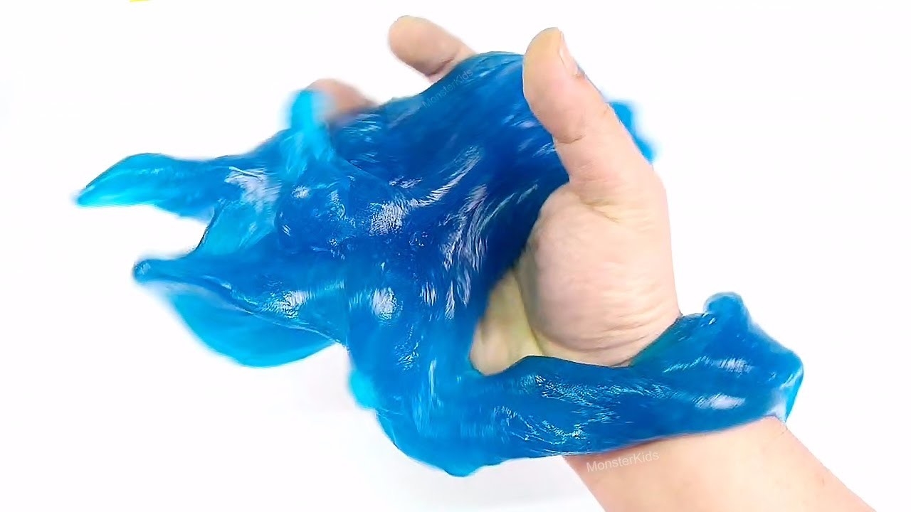 DIY Guar Gum Slime Without Borax Tutorial Snot Slime.
