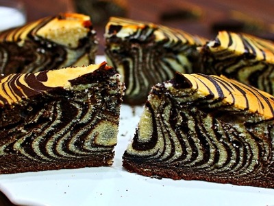 Amazing ZEBRA CAKE - How to make a Zebra Cake