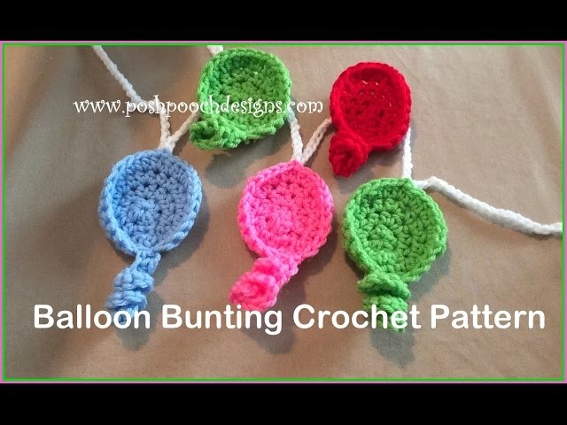 Balloon Bunting Crochet Pattern