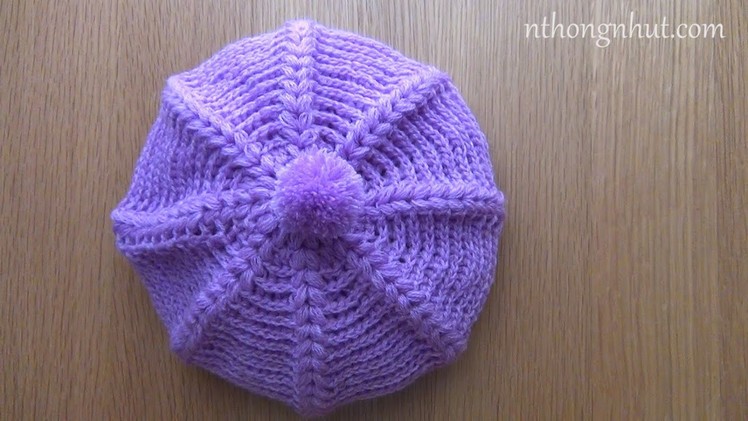 Crochet beret hat tutorial - Pattern 1
