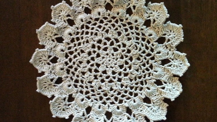 Crochet Doily - Medium Size Doily Easy Pattern