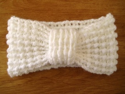 Crochet Ear Warmer headband press CC button for  instructions