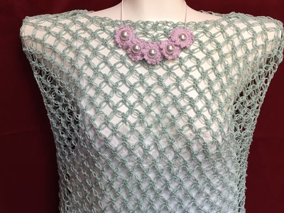 Crochet Easy Blouse For Beginners | Solomon's Knot Stitch