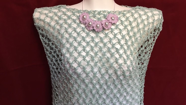 Crochet Easy Blouse For Beginners | Solomon's Knot Stitch