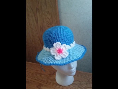 Crochet Hdc puff & sc Hat- Pattern