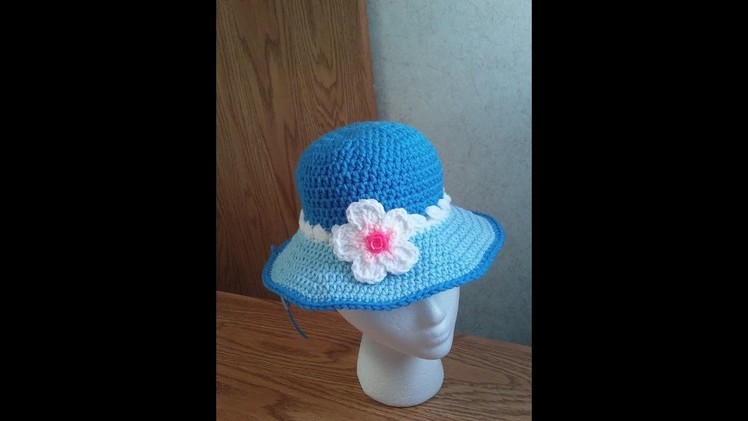 Crochet Hdc puff & sc Hat- Pattern