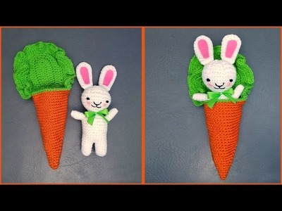 Crochet Tutorial: Bunny Amigurumi in a Carrot Cocoon