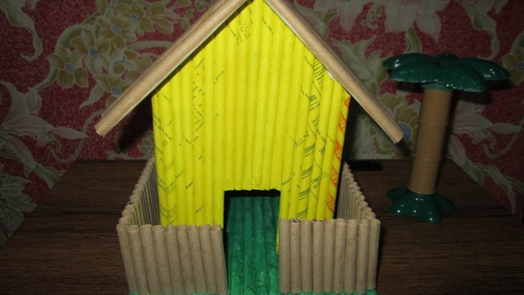 DIY #1 How to make a paper house using recycled paper