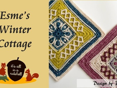 Esme's Winter Cottage - Crochet Square