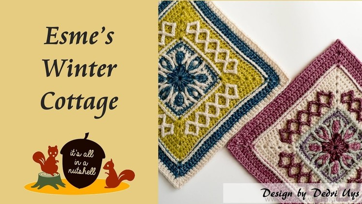 Esme's Winter Cottage - Crochet Square
