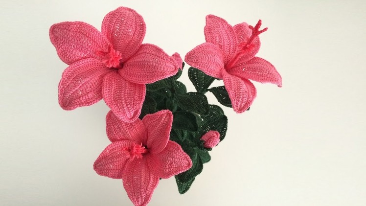 [Flower] Hibiscus Crochet Tutorial