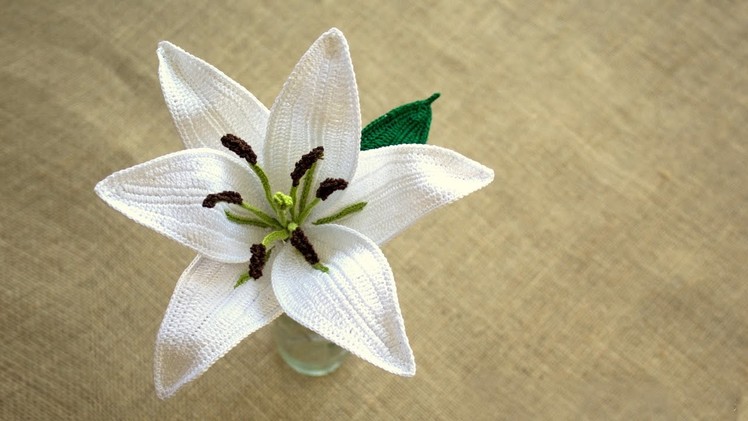 [Flower] White Lily Crochet Tutorial