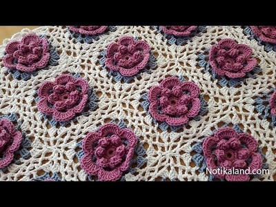 How to crochet a baby blanket for beginners Part 4 VERY EASY Tutorial Step by step