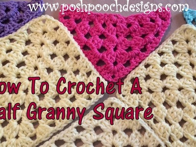 How To Crochet A Half Granny Square