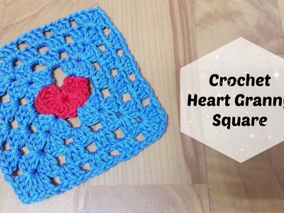 How to crochet a heart granny square? | !Crochet!