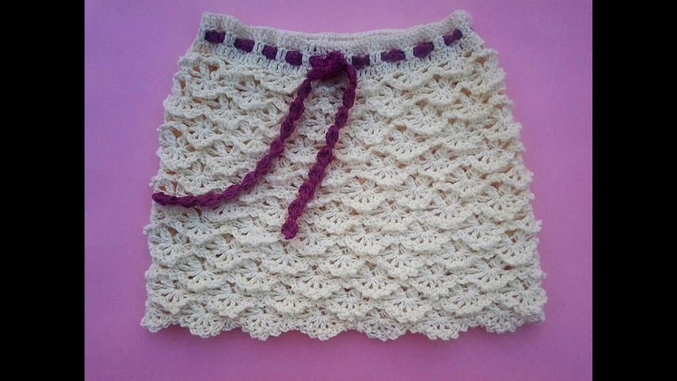 How to crochet skirt fans