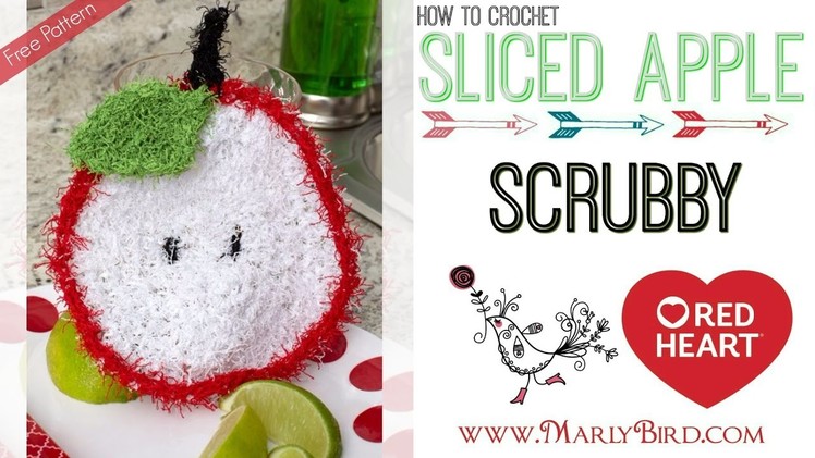 How to Crochet Sliced Apple Scrubby