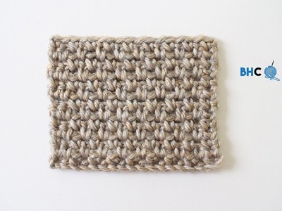 How to Crochet the Moss Stitch Left Handed (Granite Stitch & Linen Stitch)