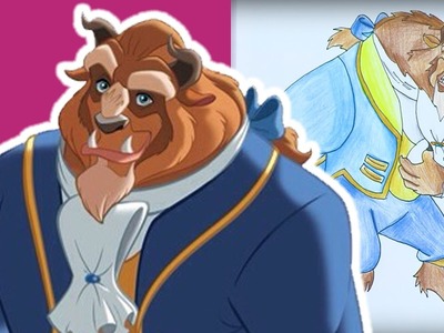How To Draw And Colour In Beast ????  Beauty And The Beast Crafts ????  DISNEY 2017 ???? Crafty Kids