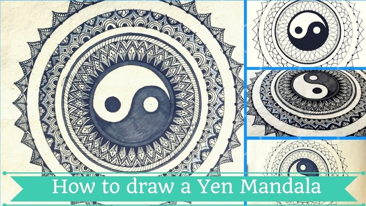 How to draw Yin-Yang Mandala | Creative Chhori | Annu Verma