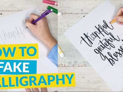 How To Fake Calligraphy